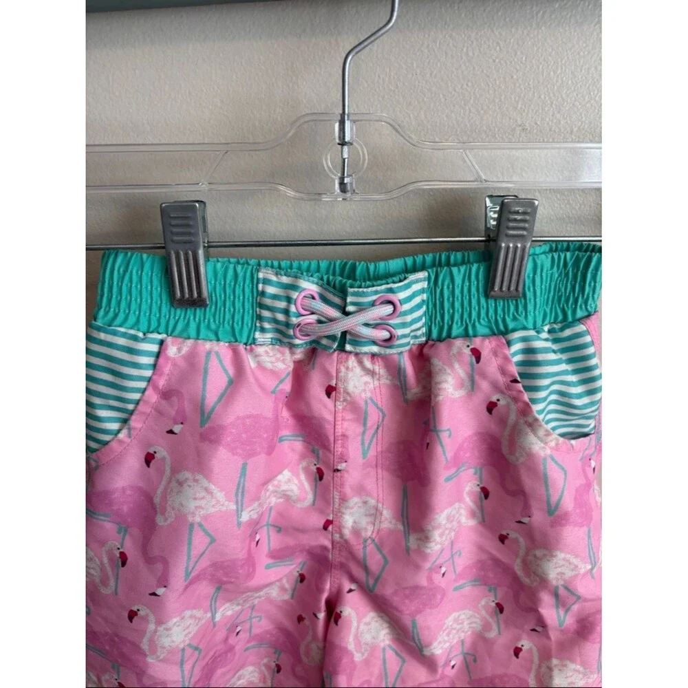 Matilda Jane size 6 Pink Flamingo Print swimsuit